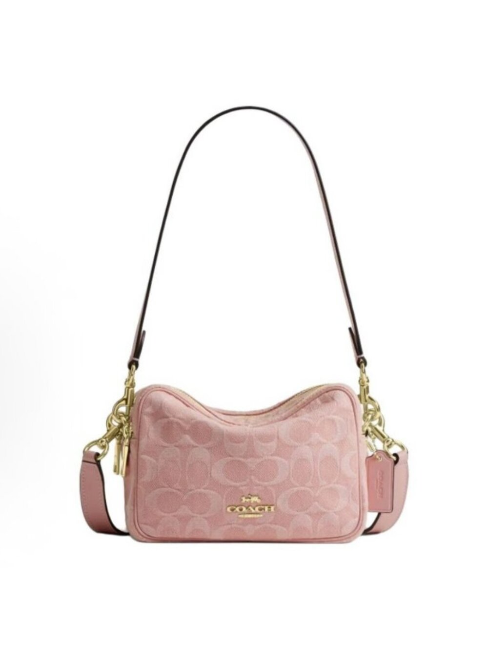 coach Mini Carey Crossbody Bag In Signature Denim cen19